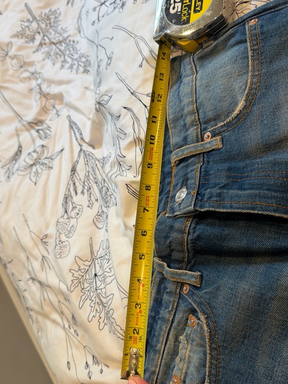 NWOT Free People Women's Skinny Jeans SAMPLE in Medium Blue Denim